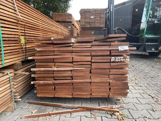 Ca. 98x Angelim Pedra Beschoeiingsplanken, 20x200mm, lengte 31/200cm,